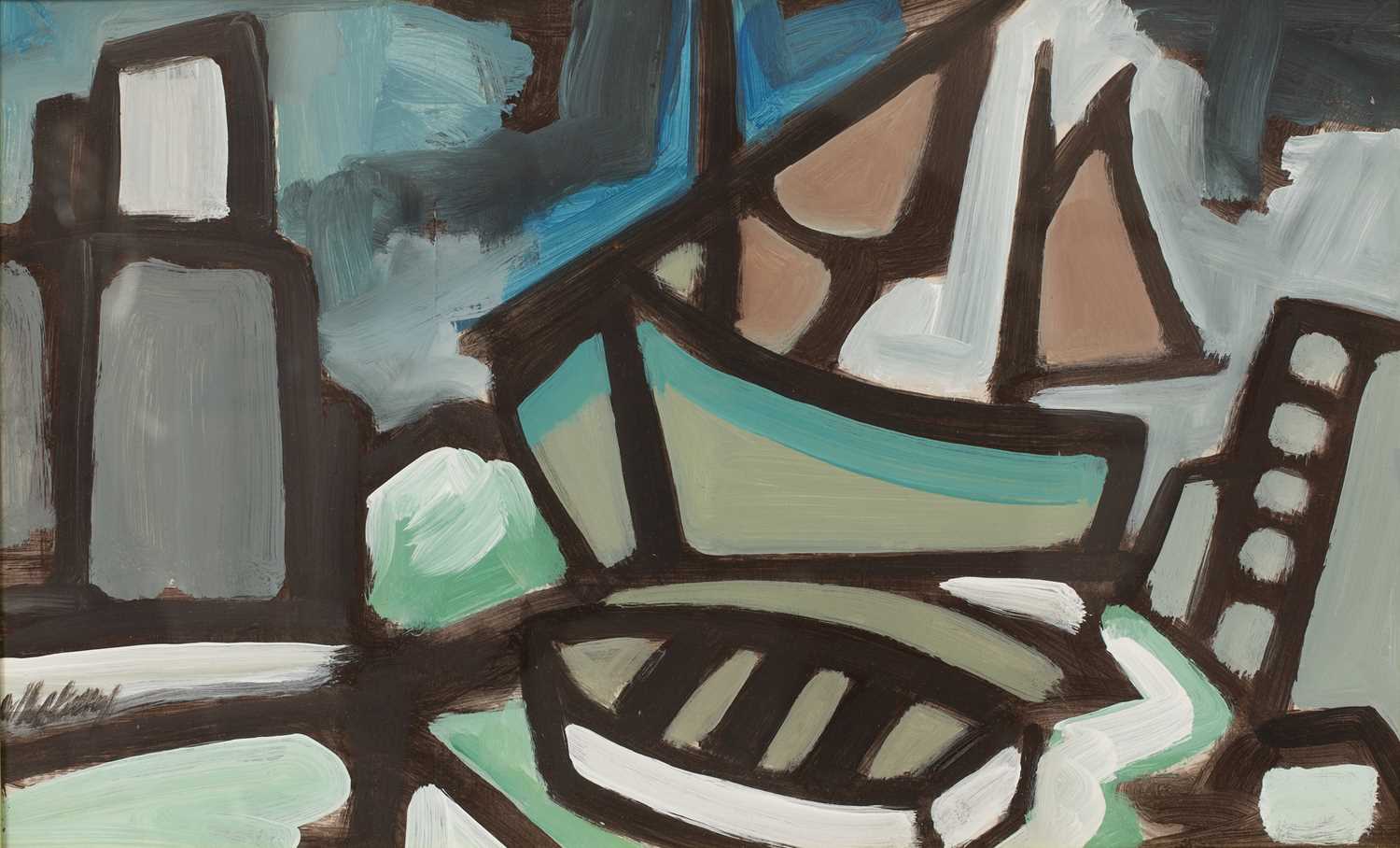 David 'Markey' Marcus Robinson (1918-1999) 'Storm at Sea', gouache, signed lower left, titled to the