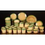 A collection of Lamas Italian pottery tea and dinner wares to include sixteen plates, two shallow