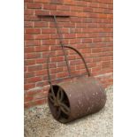 A 19th century cast iron garden roller, 67cm wide x 135cm highCondition report: all over surface