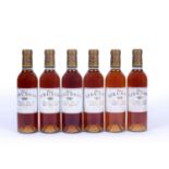 Six half bottles of Chateau Rieussec 2000 Sauternes (6)Condition report: In good condition