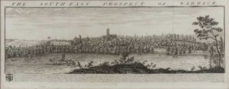 Samuel and Nathaniel Buck The South East Prospect of Warwick, engraving, 30 x 80cm; and Rodwell &
