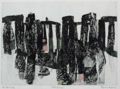 Bernard Kay (1927-2021) Stonehenge signed and inscribed in pencil etching and aquatint 34 x 46cm;