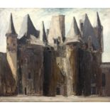 Bernard Kay (1927-2021) French Cathedral, 1964 signed and dated (lower right) oil on board 92 x