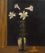 Bernard Kay (1927-2021) Still life of flowers in a Japanese vase, 1939 signed and dated (lower