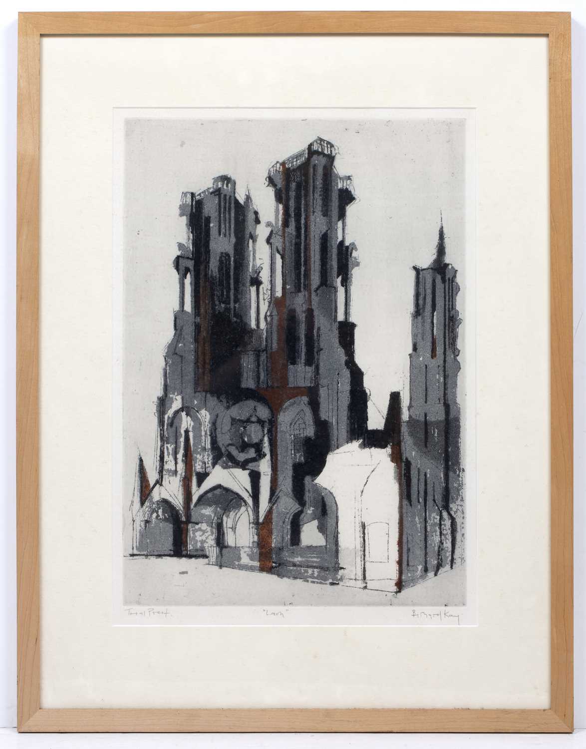 Bernard Kay (1927-2021) Laon artist's proof, signed and titled in pencil (in the margin) etching and - Image 3 of 4