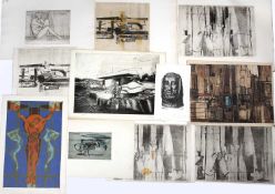 Bernard Kay (1927-2021) A collection of proof etchings and aquatints some signed and dated