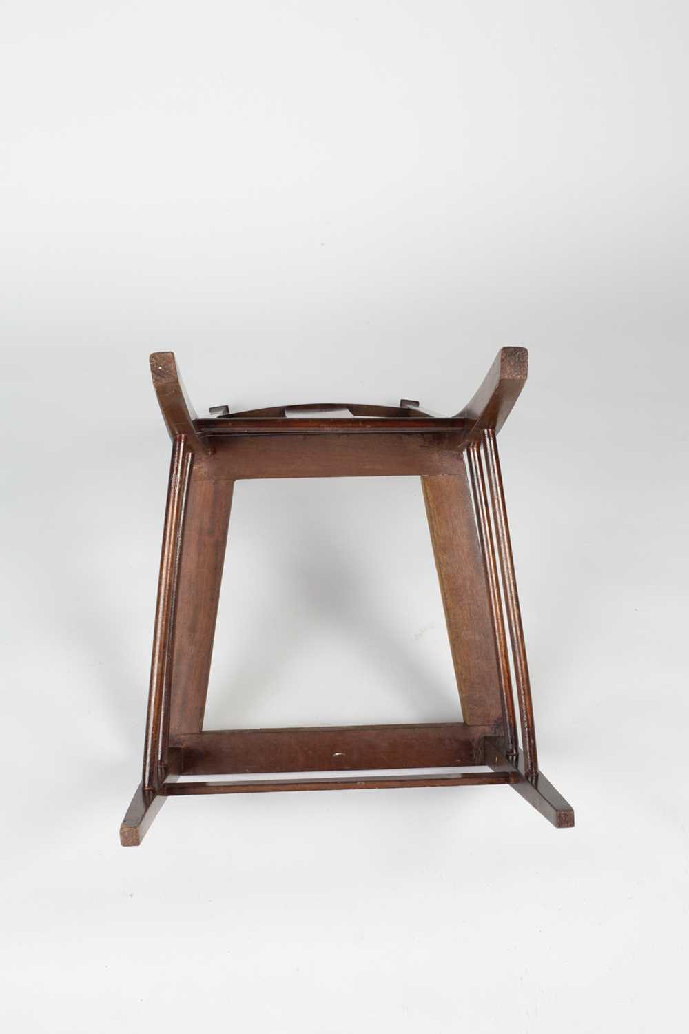 Art Nouveau marquetry inlaid chair with later drop in seat, 94.5cm highCondition report: Overall - Image 5 of 13