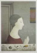 Martin Rigo (b.1949) 'Untitled' lithograph, numbered 38/100, signed in pencil lower right, 70cm x