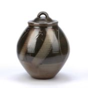 Michael Casson (1925-2003) studio pottery large pot and cover, impressed seal mark, 39cm high approx