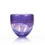 Robert Held (Contemporary) studio glass purple bowl, signed near the base, 16cm highCondition