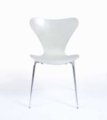 Arne Jacobsen (1902-1971) for Fritz Hansen 'Ant' chair in white, originally designed in 1952,