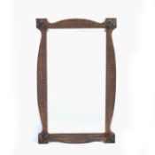 Arts and Crafts style copper framed mirror, 53cm x 56cmCondition report: Overall ok, with no major