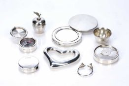 Tiffany & Co collection of silver ware consisting of: Elsa Peretti (1940-2021) silver baby's