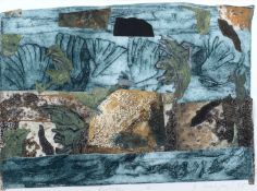 Elizabeth Lovejoy (Contemporary) 'Riptide I' collagraph, signed and dated 1995 in pencil lower