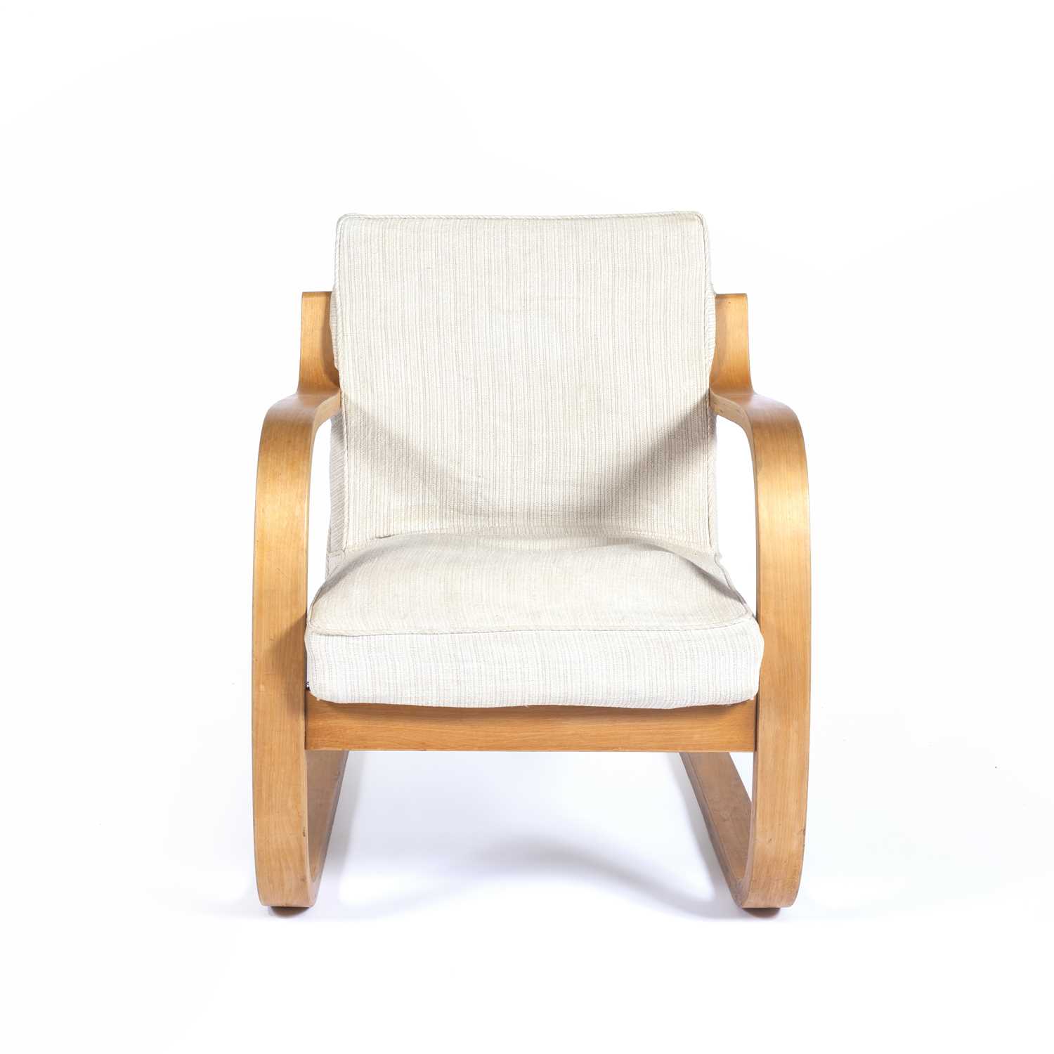 Alvar Aalto (1898-1976) for Finmar Ltd 'Model 402' bentwood birch chair, with the original label