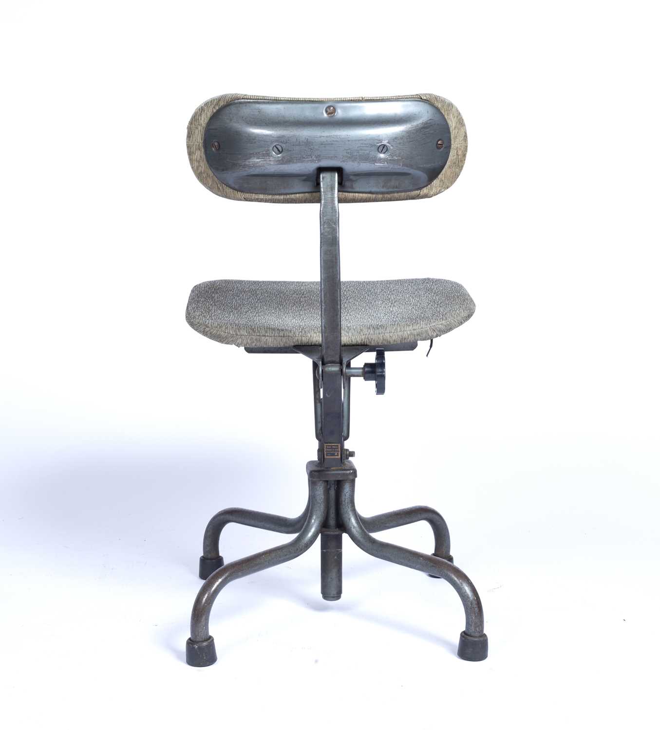 Dare Inglis Products Industrial machinist's chair, with a plaque to the reverse, design number 5641, - Image 3 of 7