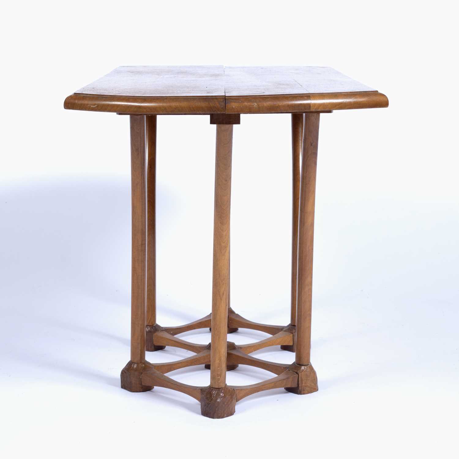 20th Century walnut occasional table on bentwood legs, 88cm x 46cm x 41cmCondition report: Small - Image 2 of 6