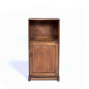 Cotswold School oak bedside table or cupboard, 38cm x 78cm x 22cmCondition report: Scuffs, marks and