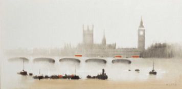 Anthony Robert Klitz (1917-2000) 'Westminster' oil on canvas, signed lower right, 49cm x