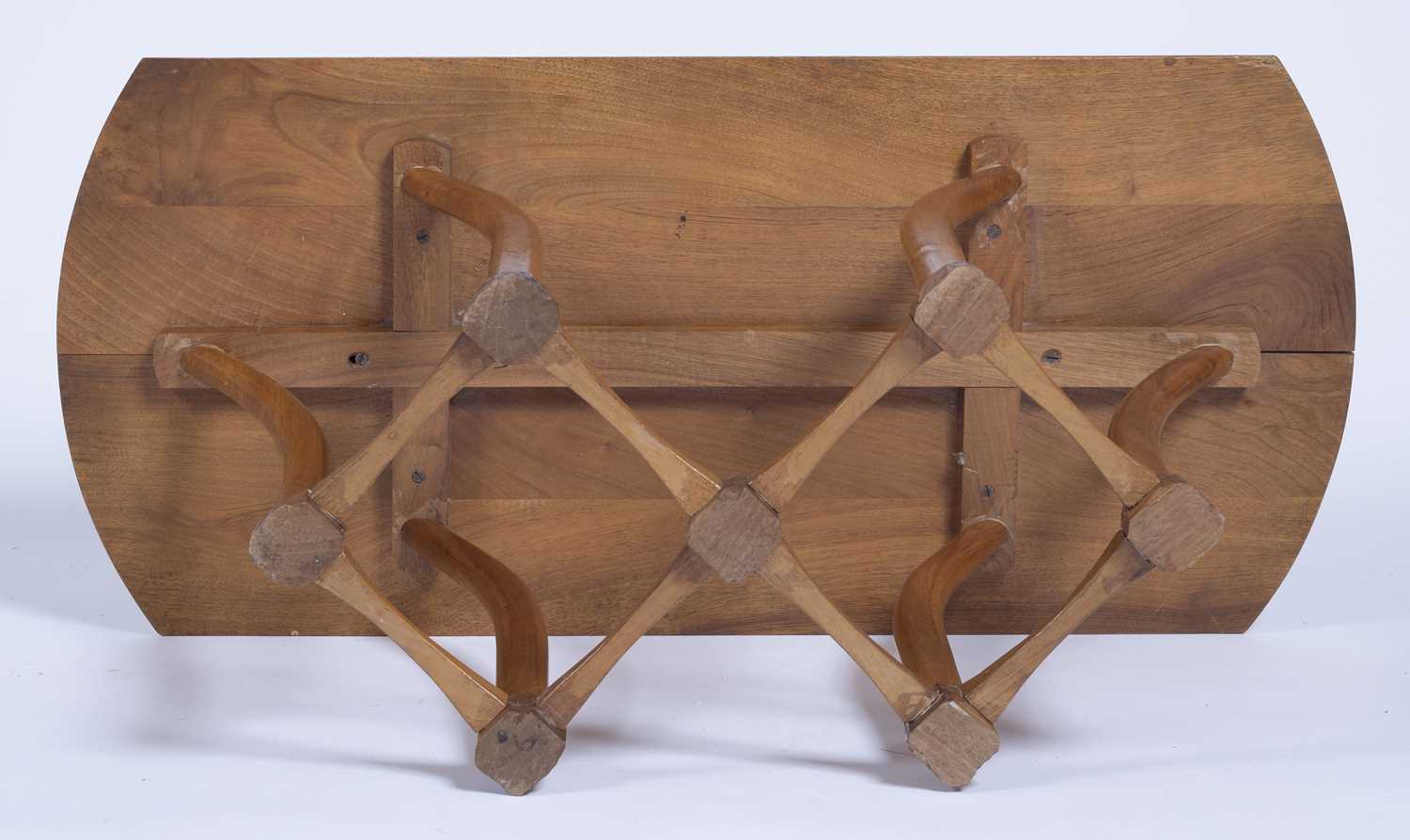 20th Century walnut occasional table on bentwood legs, 88cm x 46cm x 41cmCondition report: Small - Image 6 of 6