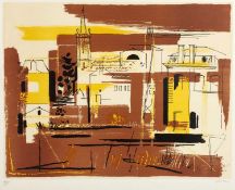 John Piper (1903-1992) 'Ile d'Elle' lithograph, numbered 19/75, signed in pencil lower right, 52cm x