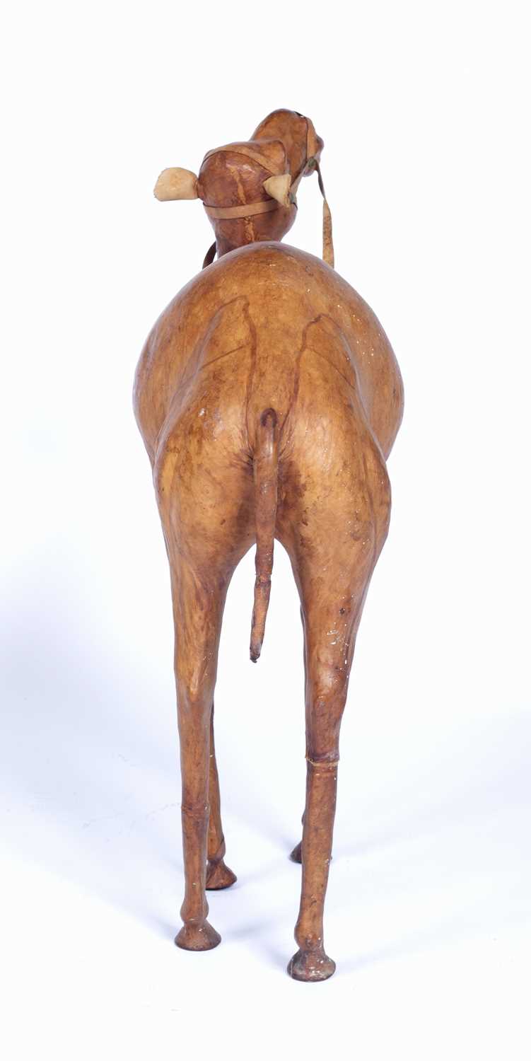 20th Century model of a camel papier mache and leather, 50.5cm highCondition report: With signs of - Image 4 of 4