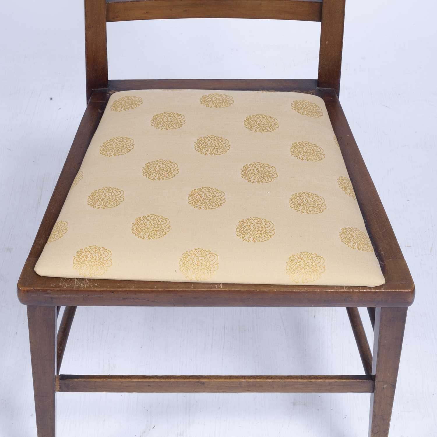 Art Nouveau marquetry inlaid chair with later drop in seat, 94.5cm highCondition report: Overall - Image 12 of 13