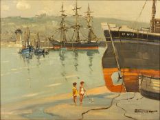 Godwin Bennett (1888-1950) 'St. Ives' oil on canvas, signed lower right, 29cm x 39cmCondition