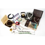 A collection of jewellery and costume jewellery, to include a serpent collar necklace by Butler &