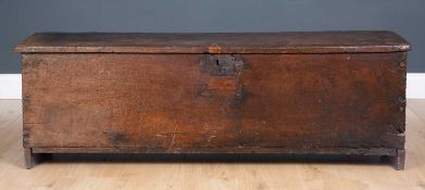 A 17th century six plank coffer or sword chest from the Estate of Jacqueline Diffring (1920-2020)