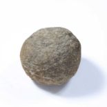 Stone cannon ball probably 17/18th Century, approx 18cm acrossCondition report: At present, there is