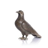 Bronze model of a bird late 19th/20th Century, standing facing forward, 25cm high x 27cm