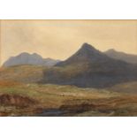 19th Century English School two untitled watercolours, one of livestock in a landscape, unsigned,