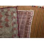 Kashmir type large shawl 320cm x 145cm approx and two silk shawls (3)Condition report: At present,