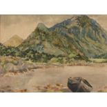 Attributed to Alice Sarah Kinkead (1871-1926) 'Untitled landscape' watercolour, unsigned, 27cm x