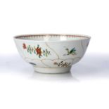 Worcester outside-decorated bowl circa 1770, probably decorated in the Giles workshop with the 'Gold