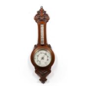 Oak cased barometer 19th Century by Adie and Wedderburn, 93cm highCondition report: At present,