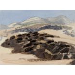David Parfitt (b.1943) 'Untitled hill landscape' watercolour, signed and dated 1989 in pencil