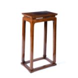 Elm tall urn stand Chinese, in the Ming style, 51cm x 32cm x 94cm highCondition report: Good with
