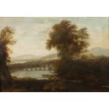 After Claude Lorrain (1600-1682) An Italianate landscape, oil on canvas, 45cm x 66cmCondition