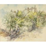 Bernard Philip Batchelor (1924-2012) 'Local Gossip near Souillac' watercolour, signed and dated 1994