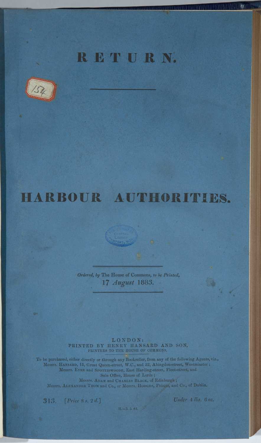 Royal Commission and Select Committee Reports and Minutes relating to Tidal Harbours, Lighthouses, - Image 2 of 8