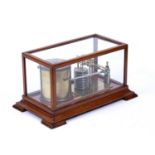 A mahogany cased barograph, by Short & Mason, London, 35cm wide