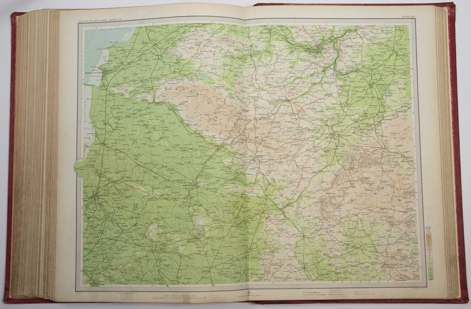 Bartholomew (John) The Survey Atlas of England and Wales. 84 plates of maps and plans. The Royal - Image 3 of 3