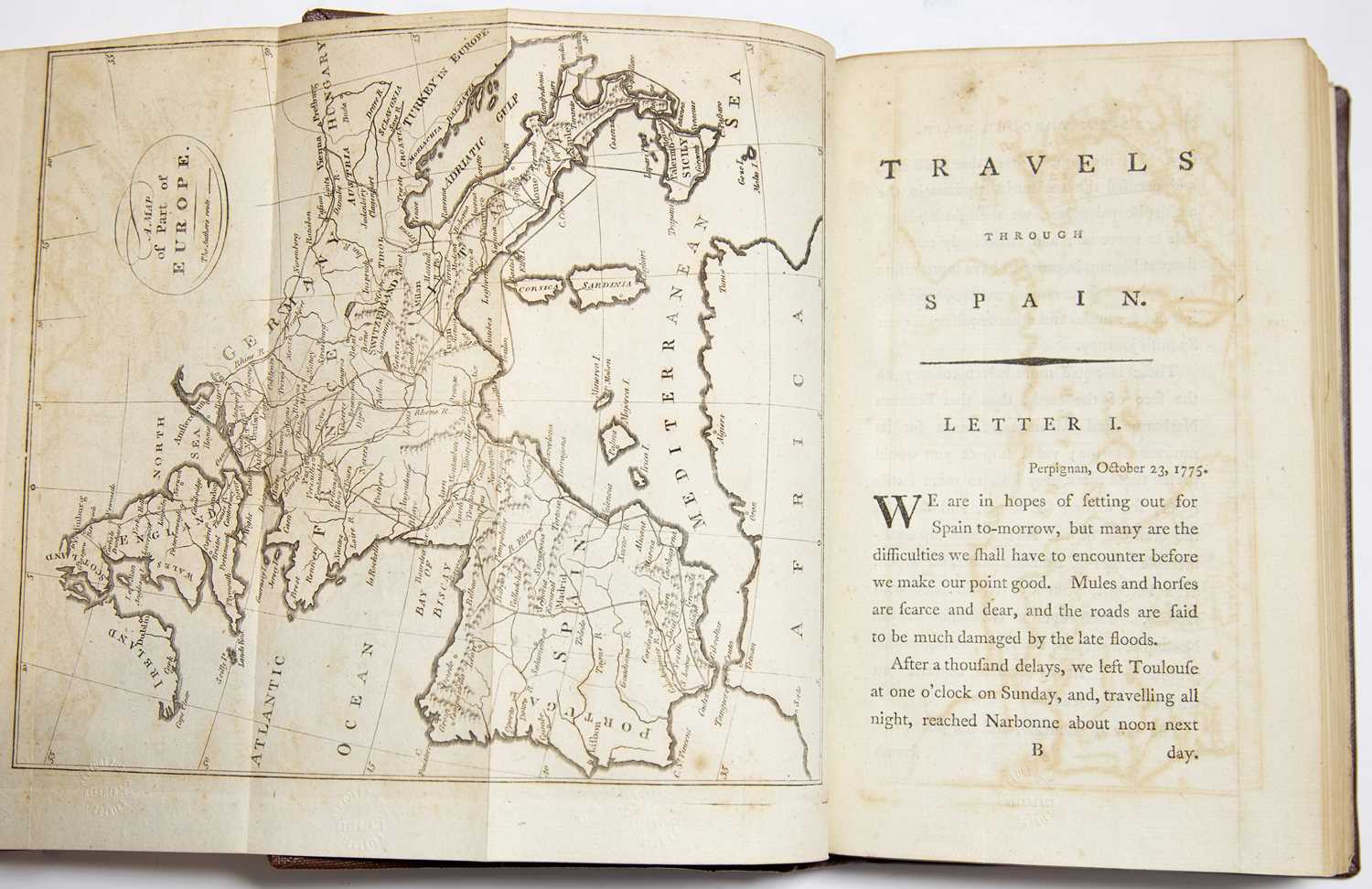 Swinburne (Henry) Travels Through Spain in the Years 1775 and 1776. 2 Vols. Elmsly, London 1787. - Image 3 of 3