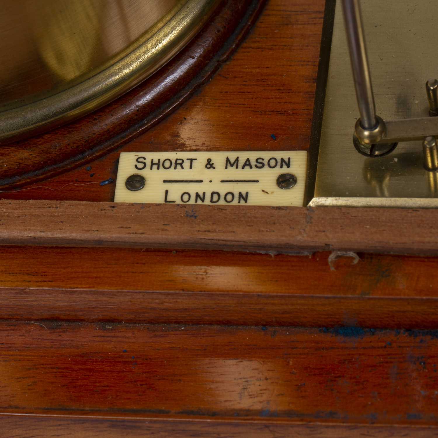 A mahogany cased barograph, by Short & Mason, London, 35cm wide - Image 4 of 4