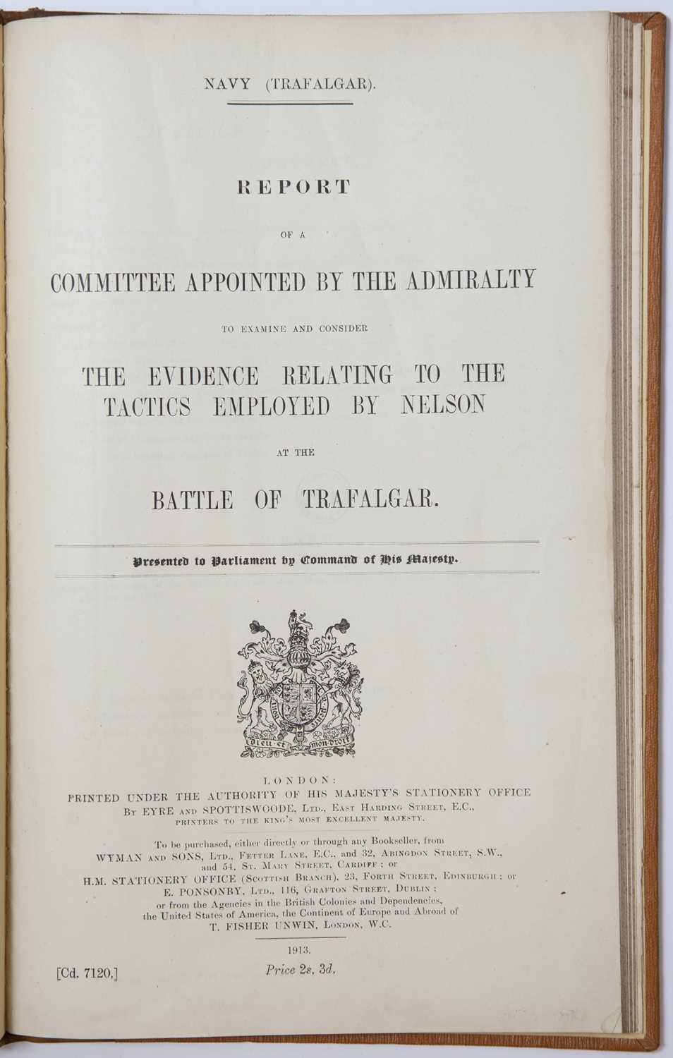 H.M. Stationery Office. 'Report of a Committee Appointed by the Admiralty to Examine and Consider - Image 2 of 4