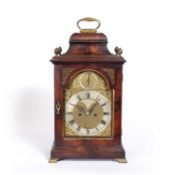 A George III mahogany bracket clock, the arched brass dial signed Edw. Smith Richmond c1780 with