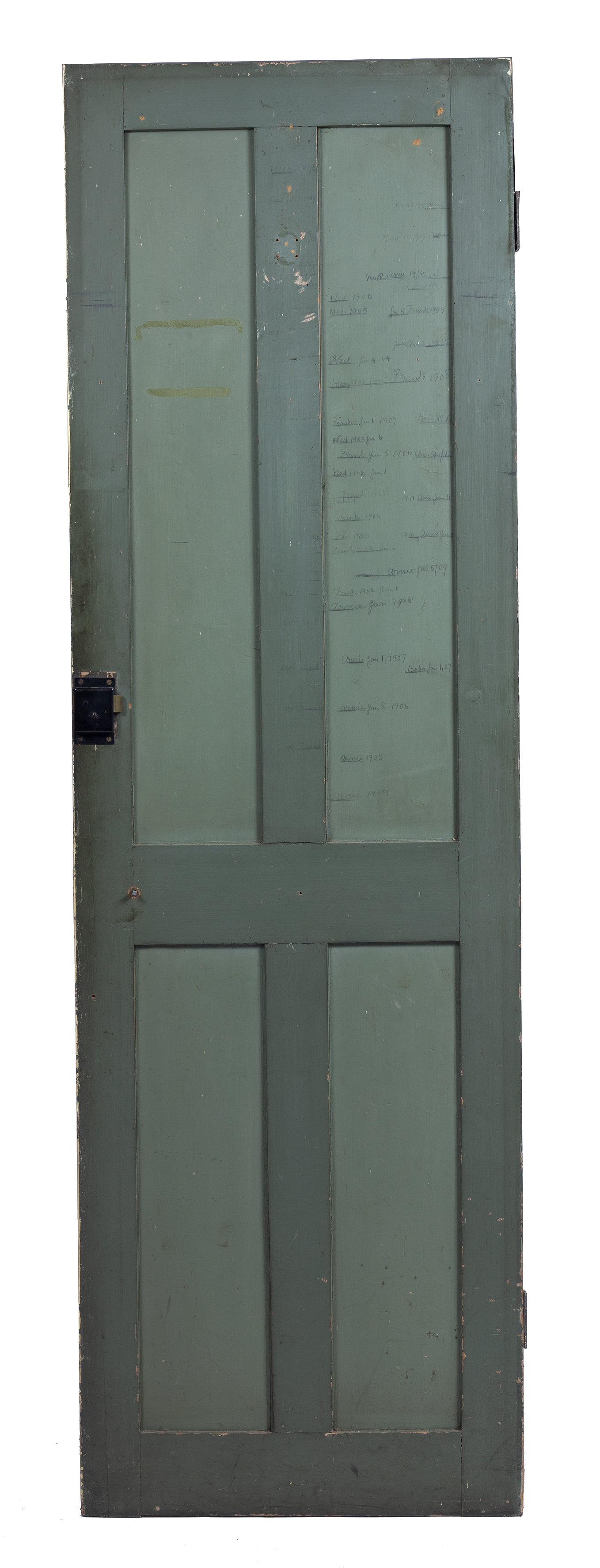T.E. Lawrence Interest: An old painted pine door from 2 Polstead Road, North Oxford, where the - Image 2 of 3