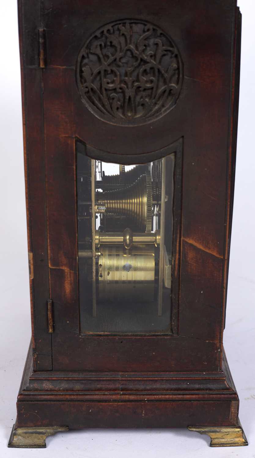 A George III mahogany bracket clock, the arched brass dial signed Edw. Smith Richmond c1780 with - Image 5 of 6